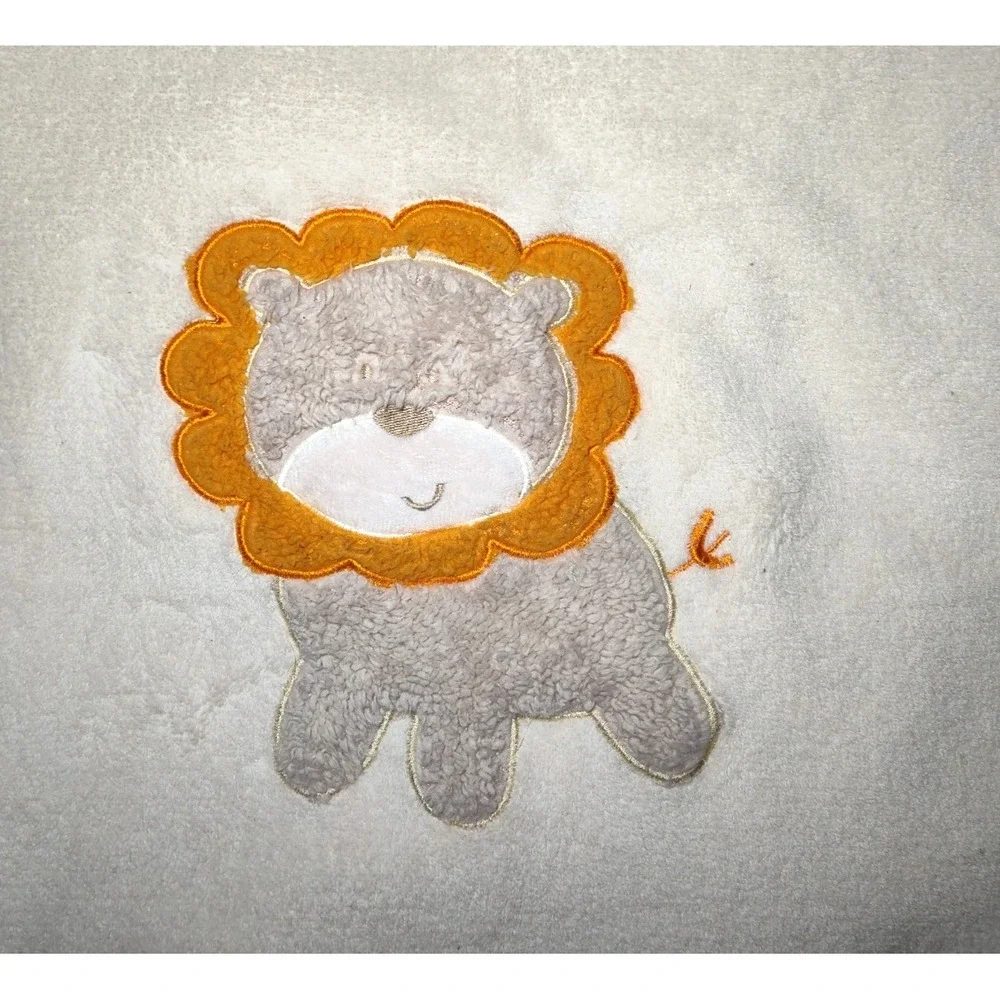 Cutie Pie Beige Lion Baby Blanket Soft Fleece Jungle Safari‎ Lovey Tan Cream
